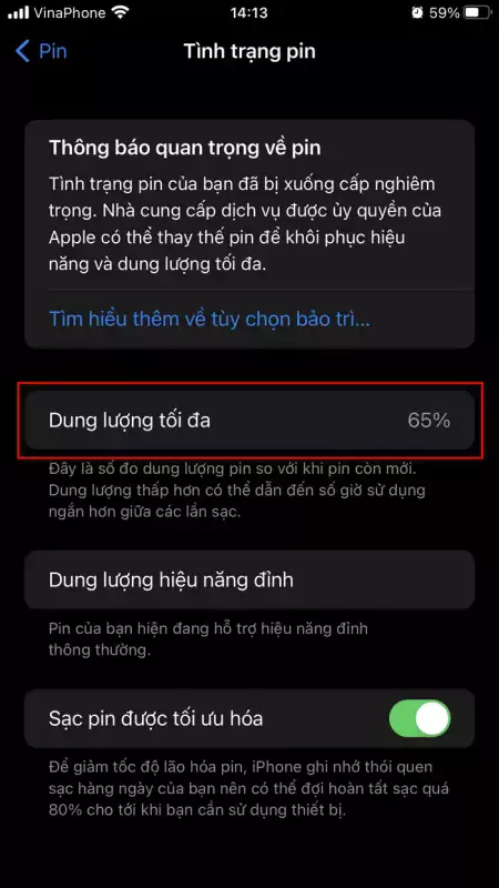 Cách kiểm tra tuổi thọ pin còn lại trên iPhone của bạn