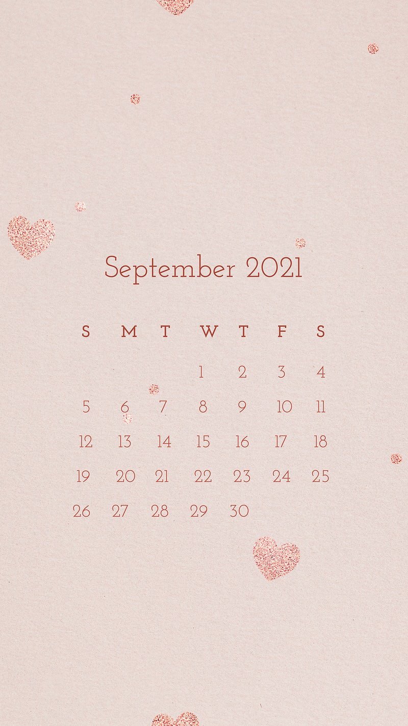 Ảnh nền lịch tháng 9/2021 dành cho iPhone