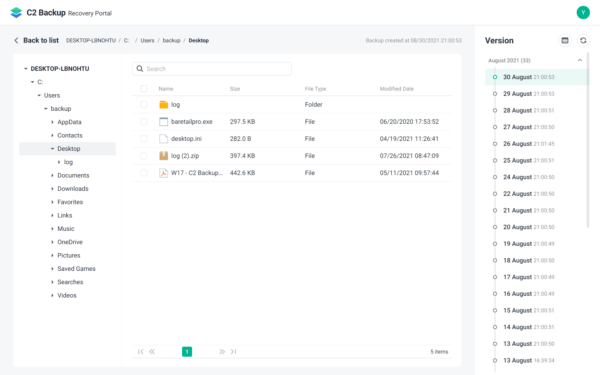 Synology C2 Backup - Giải pháp sao lưu đám mây cho HĐH Windows