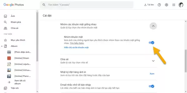 Nhóm khuôn mặt giống nhau trên Google Photos 5