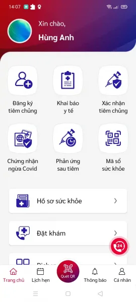Sổ sức khỏe điện tử 1