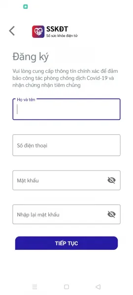 Sổ sức khỏe điện tử 0