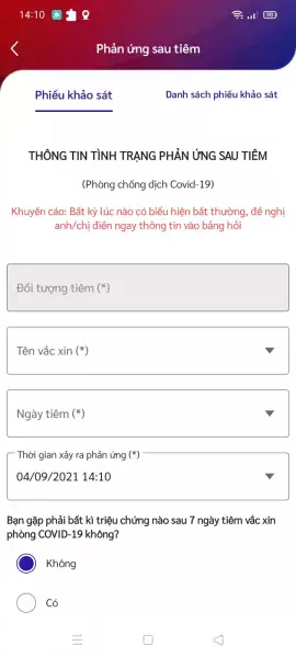 Sổ sức khỏe điện tử 7