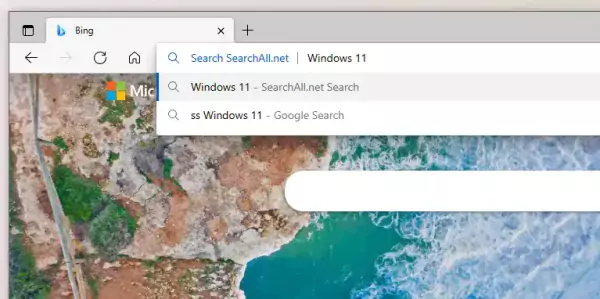 Thêm SearchAll.net vào Chrome 5