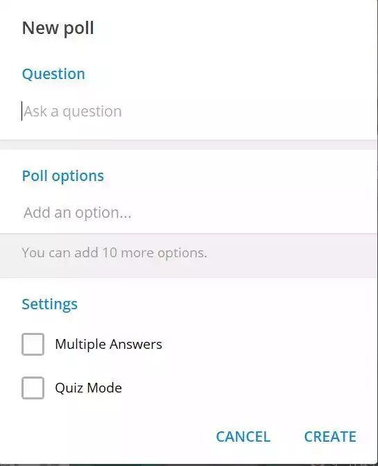 Cách tạo một cuộc thăm dò trong Telegram
