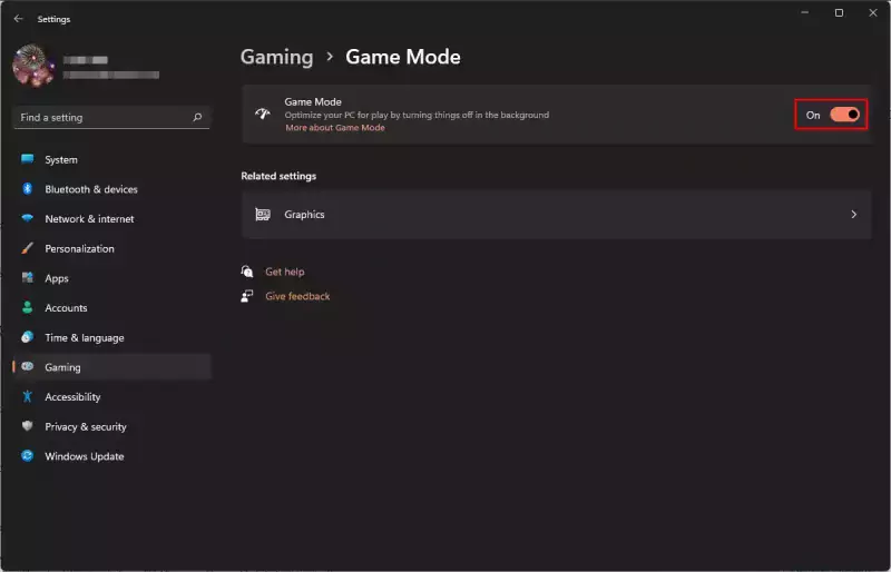 Các bước để bật Game Mode trên Windows 11