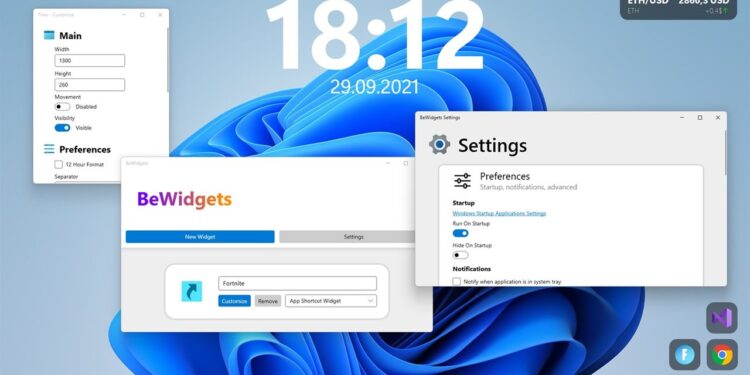 BeWidgets: Tiện ích màn hình cho Windows 10