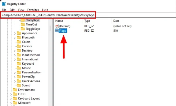 Cách tắt Sticky Keys trên Windows 11g