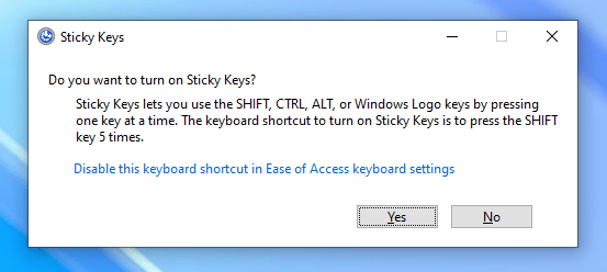 Cách tắt Sticky Keys trên Windows 11i