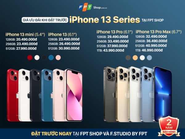FPT Shop và F.Studio by FPT chính thức nhận đặt trước iPhone 13 Series kèm ưu đãi 6 triệu