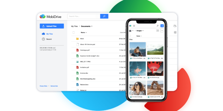 MobiDrive: Miễn phí 5 GB không gian lưu trữ, đồng bộ file PC