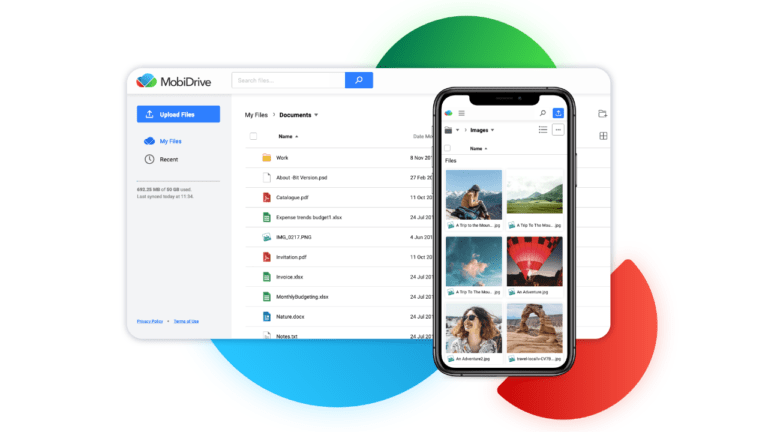 MobiDrive: Miễn phí 5 GB không gian lưu trữ, đồng bộ file PC