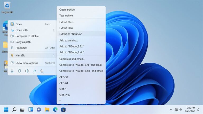 NanaZip: Trình nén, giải nén miễn phí cho Windows 11