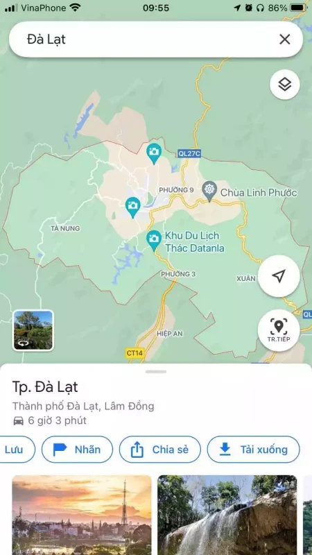 Cách tải xuống bản đồ Google Maps offline