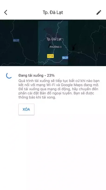 Cách tải xuống bản đồ Google Maps offline