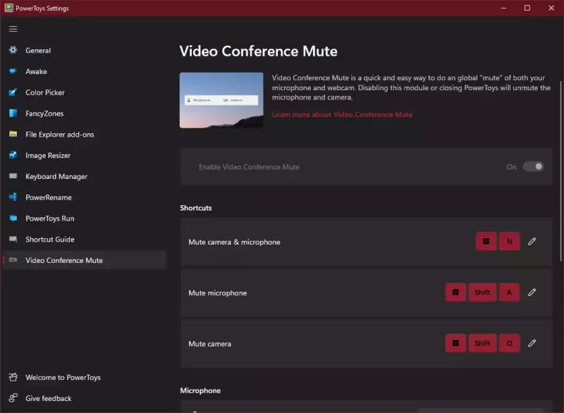 Tính năng Video Conference Mute trong PowerToys là gì?