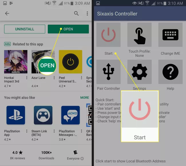 Cách kết nối tay cầm PS3 với Android bằng Sixaxis (Thiết bị đã root)