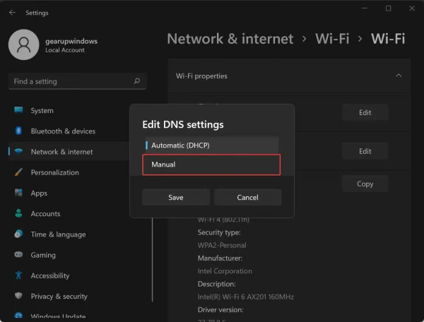 Cách sử dụng DNS over HTTPS (DoH) trên Windows 11c