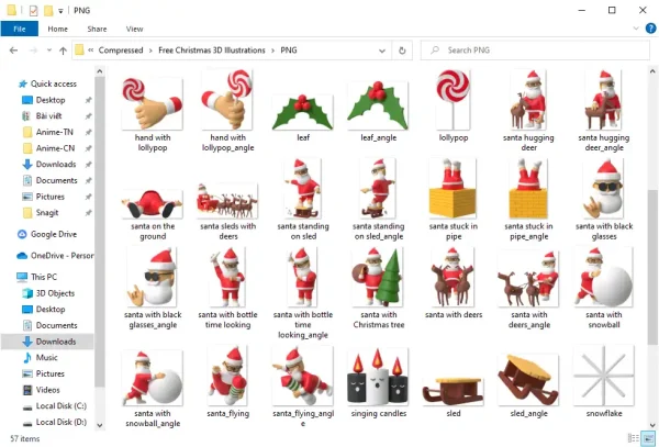 Free Christmas 3D Illustrations 6