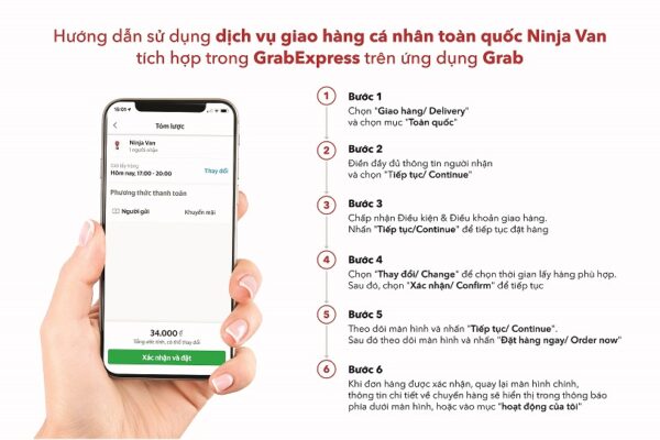 Dịch vụ giao hàng cá nhân toàn quốc của Ninja Van trên GrabExpress