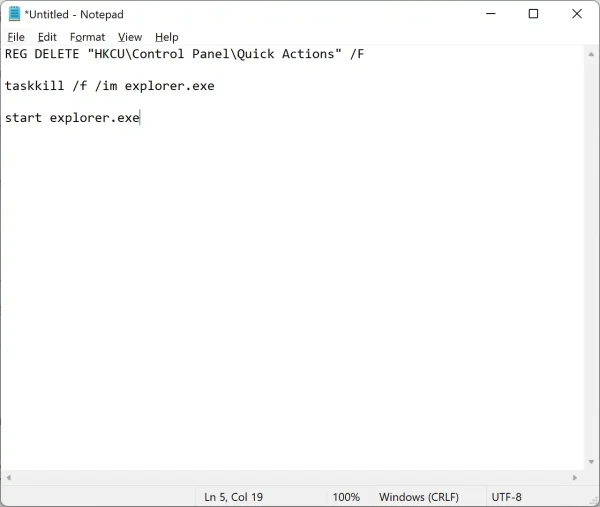 Cách đặt lại Quick Settings trên Windows 11c