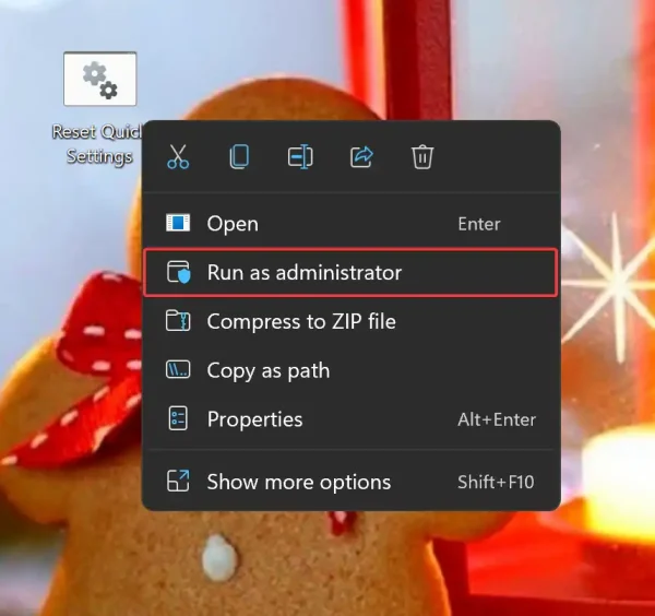 Cách đặt lại Quick Settings trên Windows 11e