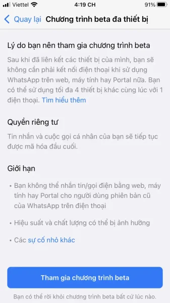 Cách sử dụng WhatsApp Web khi điện thoại mất kết nối 2