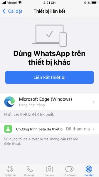 Cách sử dụng WhatsApp Web khi điện thoại mất kết nối 3