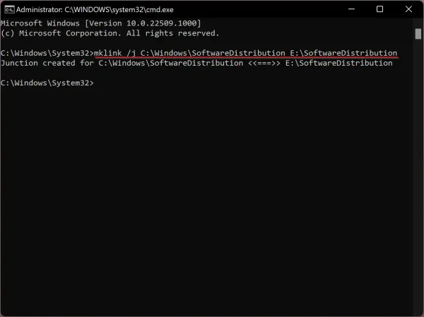 Cách thay đổi thư mục chứa bản cập nhật Windows Update trên Windows 11d