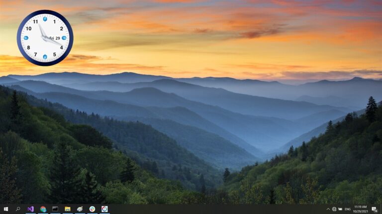 Cloki: Đồng hồ desktop tự báo mỗi giờ cho Windows 11