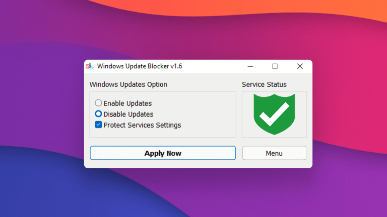 Windows Update Blocker: Chặn Windows Update với 1 click chuột