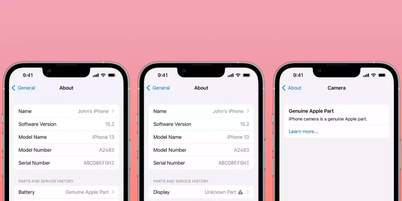 Cách nhận biết iPhone đã qua sửa chữa