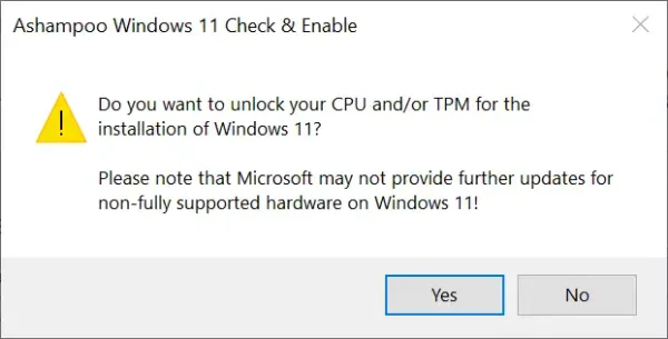 Ashampoo Windows 11 Check & Enable 3