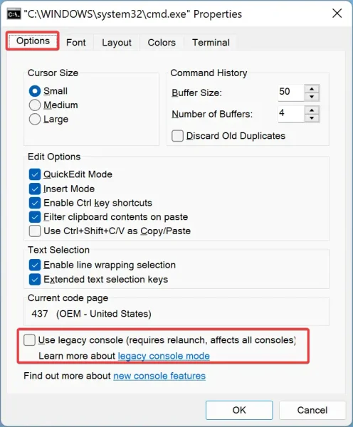 Cách làm trong suốt giao diện Command Prompt 3