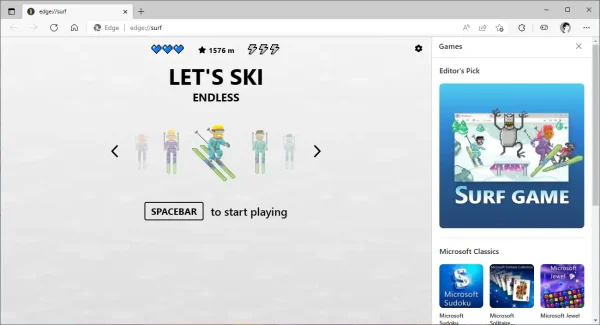 Chơi game cổ điển của Microsoft trong trình duyệt Edge 3