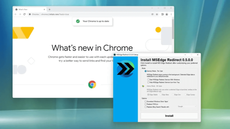 MSEdgeRedirect: Chuyển hướng trợ giúp từ web trên Windows 11 sang Chrome