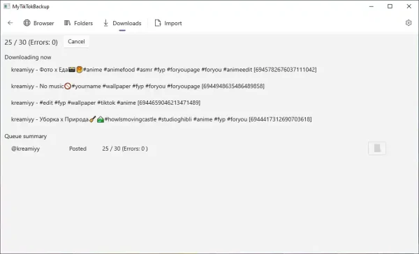 MyTikTokBackup 3