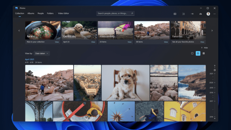 Microsoft Photos trên Windows 11 đã có giao diện mới, tính năng mới