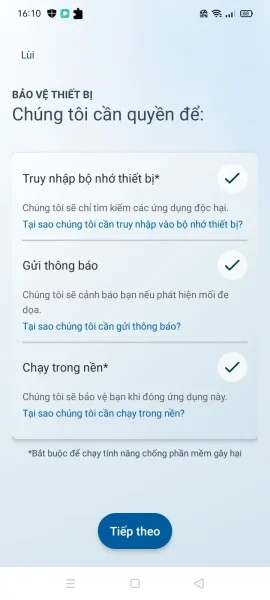 Cách đăng nhập, sử dụng Microsoft Defender trên Android 10