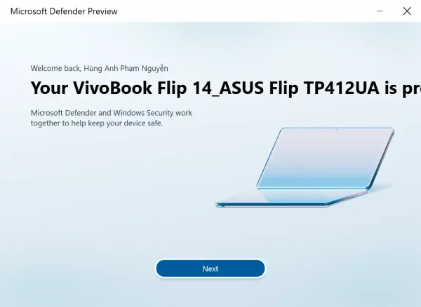Cách đăng nhập, sử dụng Microsoft Defender trên Windows 11v7