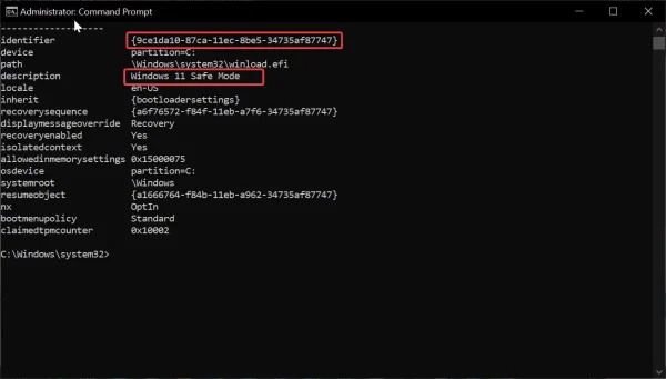 Cách thêm Safe Mode vào menu khởi động Windows 11i