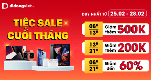 Cuối tháng 2, giá điện thoại, tablet, laptop và phụ kiện giảm mạnh, có dòng giảm đến 60%