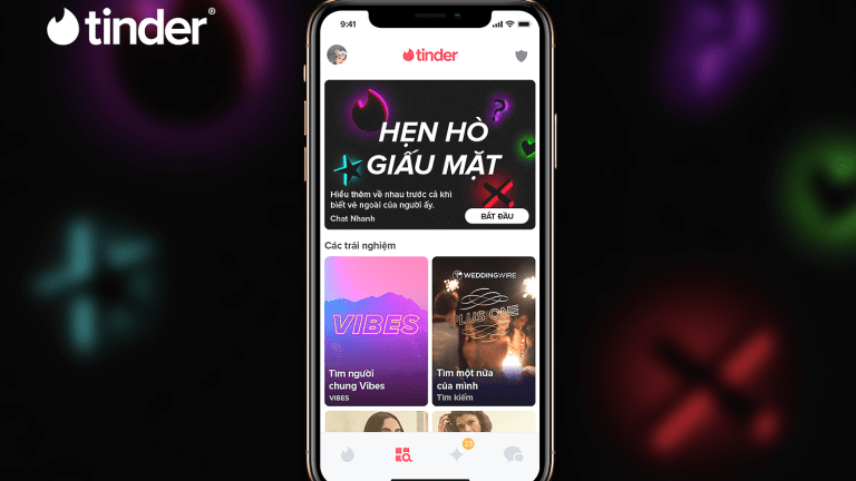 Tinder làm mới trải nghiệm người dùng với Hẹn Hò Giấu Mặt