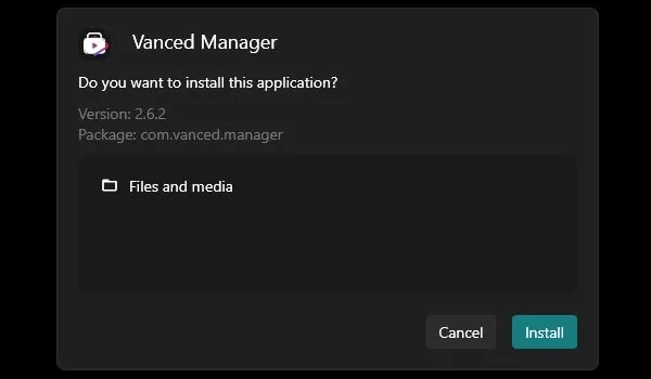 Cách cài đặt ứng dụng YouTube Vanced trên Windows 11d1