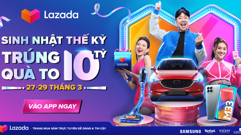 Mừng “Sinh nhật thế kỷ”, Lazada tung triệu deal hot giảm 50%