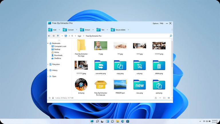 Free Zip Extractor Pro: Ứng dụng nén đa tính năng cho Windows 11