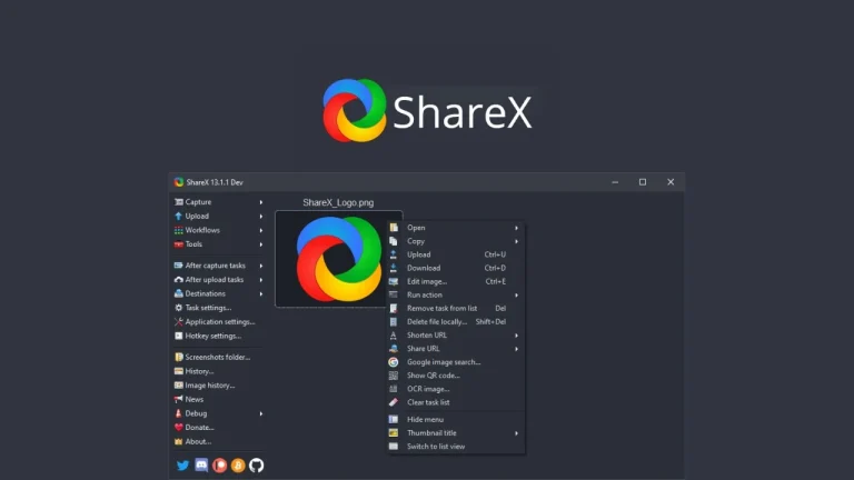 ShareX: Ứng dụng chụp hình, quay video màn hình đa tính năng