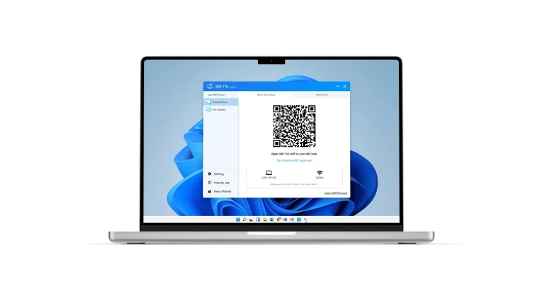 1001TVs: Chia sẻ màn hình iOS, Android lên Windows 11