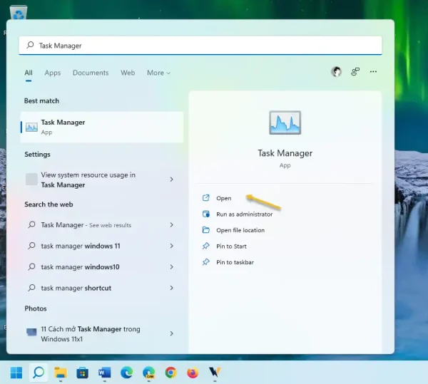 11 Cách mở Task Manager trong Windows 11x2