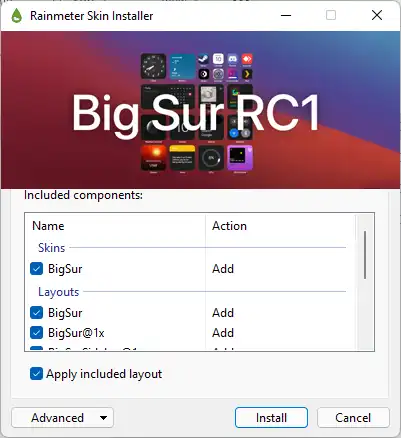 Cách biến giao diện desktop Windows 11 thành macOS Big Sur bằng Rainmeter 1